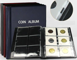 Coin Albums Holders for Collectors, Penny Currency Collection Supplies Cardboard - £12.81 GBP