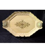 Vintage Decorative &quot;Breakfast In Bed&quot; Wood Serving Tray Platter 24&quot; x 16&quot; - $1,608.11 MXN