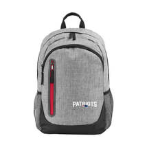 NFL New England Patriots Heather Grey Bold Color Backpack - £35.11 GBP