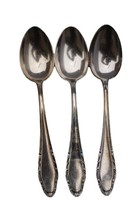 3 Vintage Wellner Germany Silverplate Teaspoon Tea Spoon 54143 - £23.74 GBP