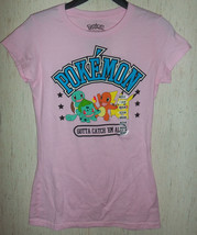 Nwt Womens Pokemon &quot;Gotta Catch &#39;em All!&quot; Light Pink Novelty T-shirt Size M - £18.35 GBP