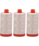 3 PACK Aurifil Light Beige A1050 2310 Mako Cotton Thread Solid 50WT 1422... - $77.52 CAD