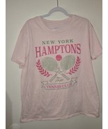 Women’s New York Pink Hamptons Tennis Club T-Shirt Size Large XL - $27.72