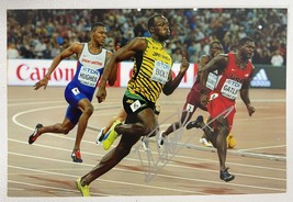 Usain Bolt Signed Autographed Glossy 4x6 Photo - London Olympics - £39.14 GBP