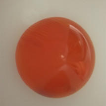 Natural Carnelian 13mm Round High Dome Cut 9 Carats Orange Color VVS Clarity Jew - £78.59 GBP