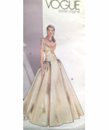 Vogue Bridal Original P928/2775 Renaissance Flare Skirt Wedding Gown Siz... - $35.00