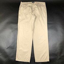 Calvin Klein Chinos Pants Mens 38x32 Tan Straight Leg Casual Lightweight CK - $18.70