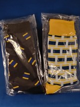MEN&#39;S DRESS SOCK Set of TWO Checkered color 2 different styles - £11.66 GBP