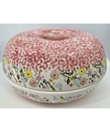 Temptations Presentable Ovenware Covered Casserole Dish Floral Pink - $52.46
