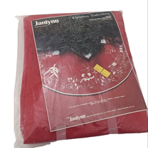 Janlynn Christmas Embroidery Kit Toys on Red Tree Skirt 39-52 Vintage 1987 - £27.63 GBP