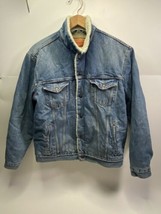 Rare Vintage LEVI’S With Pockets  Denim Jean Jacket 90s Large - $93.46