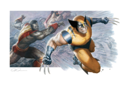 Paolo Rivera Signed Wolverine Colossus X-Men Sideshow Exclusive Art Print 99/300 - £155.80 GBP