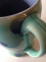 Vintage North Carolina Souvenir-Pottery Hand Made Mug-Asheville AVL Green Blue - £13.55 GBP