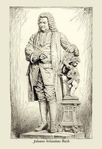 Johann Sebastian Bach by Theodore Thomas - Art Print - £17.37 GBP+