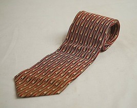 Vintage Zylos George Machado Men&#39;s Necktie 100% Silk Tie 55&quot; Geometric Designs - £6.30 GBP