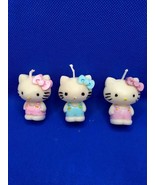 Set of 2 Hello Kitty Birthday Cake Candle 2&quot;x 1-1/2&quot; X 1&quot; (Free Shipping) - £11.79 GBP