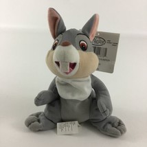 Disney Store Bambi Thumper 6&quot; Plush Bean Bag Stuffed Animal Toy Bunny Ne... - $14.80