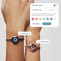 Luxury Smart Sensing Couple Bracelet, Make Your Partner Feel It! - £114.03 GBP+