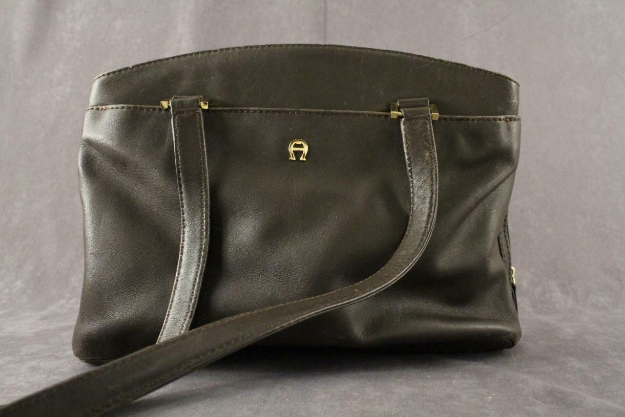 Primary image for Modern Designer Ladies Purse Etienne Aigner Shoulder Bag Brown Leather