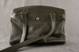 Modern Designer Ladies Purse Etienne Aigner Shoulder Bag Brown Leather - £16.52 GBP