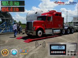 Wireless OP923 Axle Truck Scale 12&#39;x30 80,000 lb Indicator Printer 6&quot; Scoreboard - £9,560.15 GBP