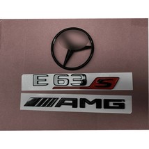 Glossy Black Trunk Badge Sticker Decal for E Class W213 E63 E63s AMG Sed... - $25.93