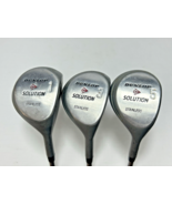 Men RH Dunlop Solution Stainless Fairway Woods 1, 3 &amp; 5 True Temper Stee... - $54.87 CAD