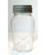 Vintage Ball #14 Glass Honeycomb Canning Mason Jar with Atlas Zinc Lid - £7.77 GBP