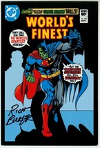 Art DC Comics SIGNED Post Card Rich Buckler World&#39;s FInest #283 Superman Batman - $24.74