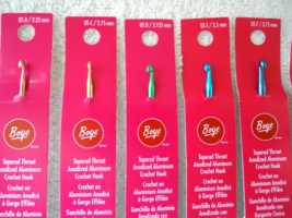 &quot; NWT &quot; Lot Of 9 Boye Different Size Crochet Hooks &quot; GREAT GIFT ITEM &quot; - £37.36 GBP