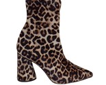 Steve Madden Valyant Women&#39;s Boots Leopard Velvet Stretch Shaft sz 9.5 NEW - £31.62 GBP