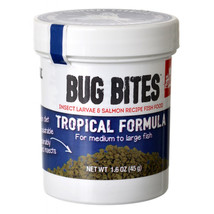 Fluval Bug Bites Tropical Formula Granules for Medium-Large Fish 1.59 oz Fluval  - £12.95 GBP