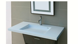 LACAVA 5301S-00 Wall-mount or vanity-top lavatory made of solid surface ... - $1,089.00