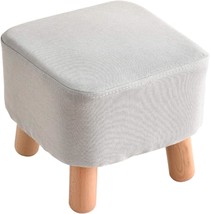 For The Living Room Or Bedroom, Ibuyke Small Footstool, Solid Wood, Bd020 - £25.94 GBP