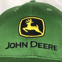 John Deere Hat Baseball Cap Green Yellow Embroidered Adjustable - $14.89