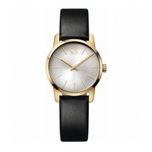 Calvin Klein K2G23520 Women&#39;s City Gold Leather Watch - £107.51 GBP