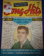 Vintage Song Hits Magazine June 1958 Jimmie Rodgers Laurie London - $5.46 CAD
