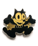 Vintage Felix the Cat Pin Classic Cartoon Character Black Gold Animation... - $18.24 CAD
