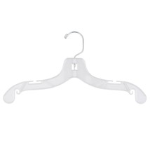 414 Clear Plastic Junior Dress Hangers, Swivel Metal Hook And Notches For Straps - £54.34 GBP