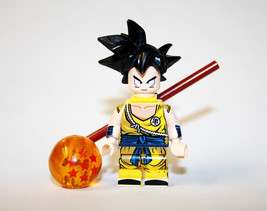 Single Sale Son Goku  Dragon Ball Super Z  Yellow Outfit  Minifigure Block Toys - $6.20