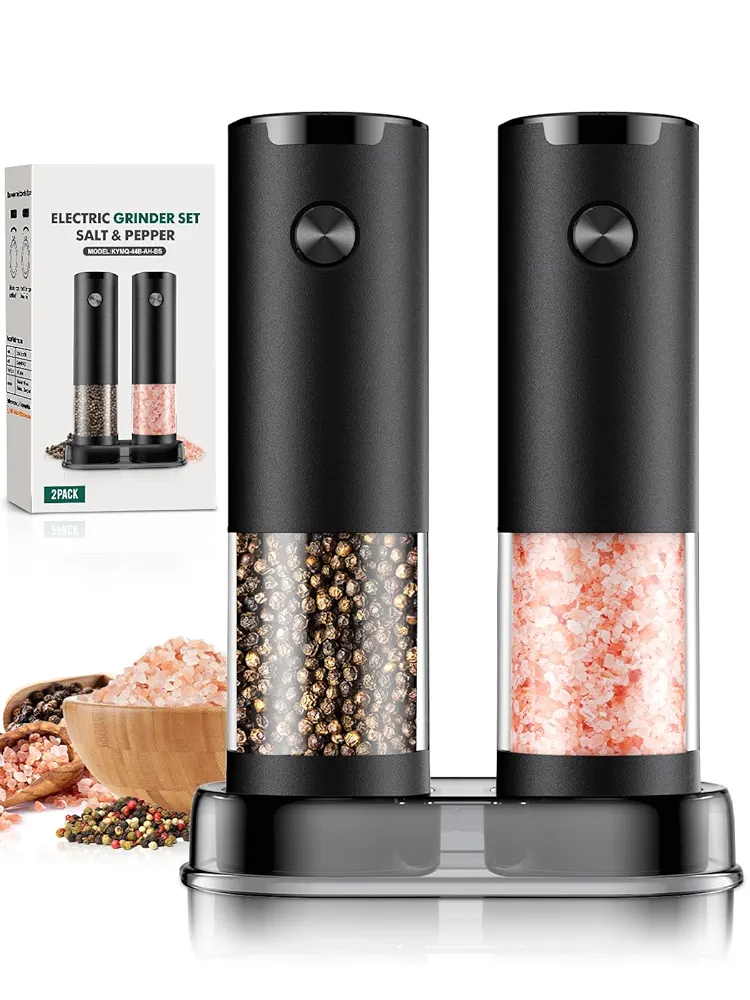 Electric Salt and Pepper Grinder Set Automatic Battery Pepper Mill Shakers - $35.00