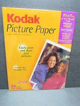 Lot of 2 Kodak picture paper for inkjet Med Weight 25 sheets (50 ct) soft gloss - £7.45 GBP