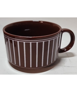 (Set of 4) Curzon Brown With White Stripes Coffee Mug - £35.12 GBP