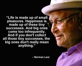 Norman Lear &quot;Life Is Made Up Of Small Pleasures&quot; Quote Photo Print All Sizes - £4.53 GBP+