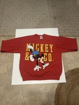 Vintage Disney Mickey Mouse &amp; Co Crewneck Sweatshirt XL Breakdancing 80s 90s USA - £29.73 GBP