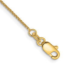 14K 10 inch .85mm Spiga with Lobster Clasp Anklet PEN161 - £110.14 GBP