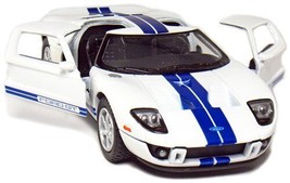 Kinsmart 5&quot; 2006 Ford GT Diecast Model Toy Car 1:36 New - White - £14.36 GBP