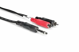 Hosa - TRS-202 - Stereo 1/4&quot; Male to 2 RCA Male Y-Cable - 6.6 Ft. - £10.35 GBP