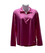 BETTE &amp; COURT Activewear Women’s Top Pink Pullover L Sleeve w/Sheer Mesh... - £14.80 GBP