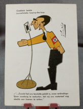WWII German Postcard Anti War Humorous Smits Vtg Original Goebbels looping loop - £18.30 GBP